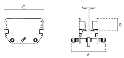 Technische tekening loopkat