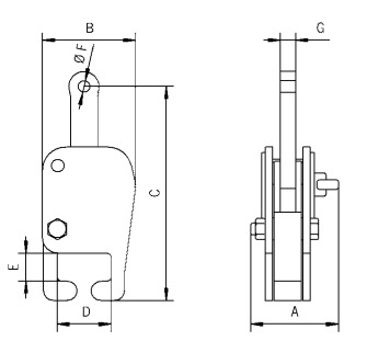 TCR technische tekening