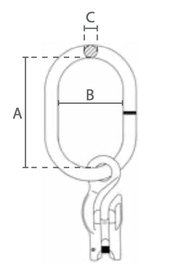 Topschalm technische tekening