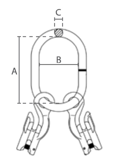 Topschalm technische tekening