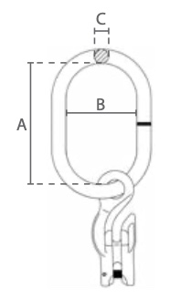 Topschalm technische tekening